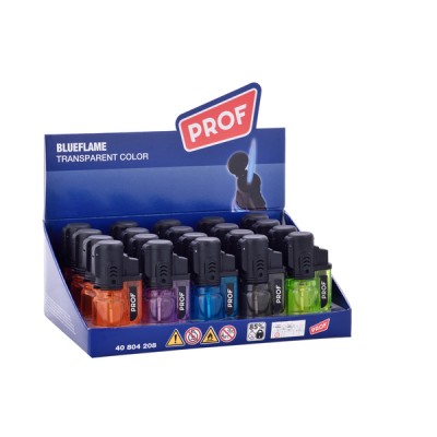 Αναπτήρας Prof Single Blue Flame Transparent Color